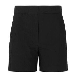 JOSEPH *new* Windsor Crinkled Cotton-blend Shorts In Black